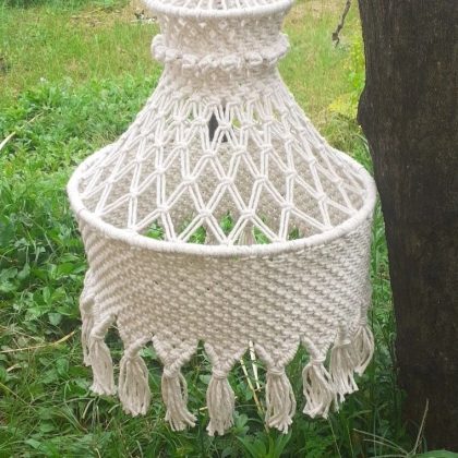 Luminária macrame