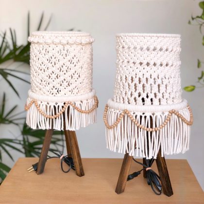 Abajur macrame